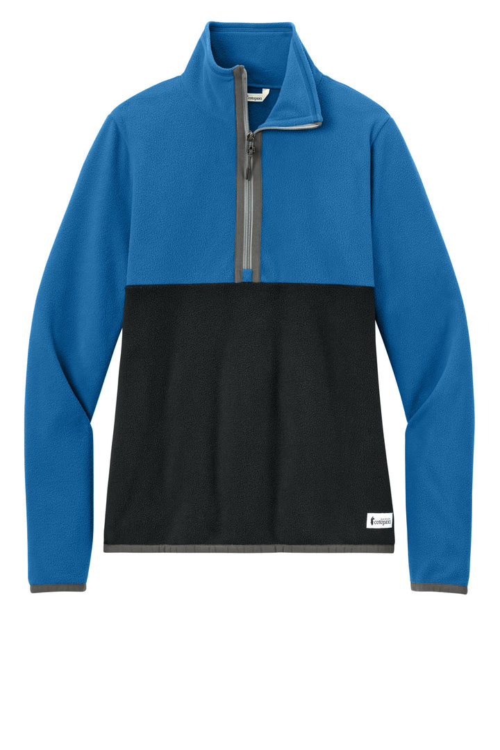 Front View of Atl/Black Cotopaxi Women's Amado 1/2-Zip Fleece COTOW1692