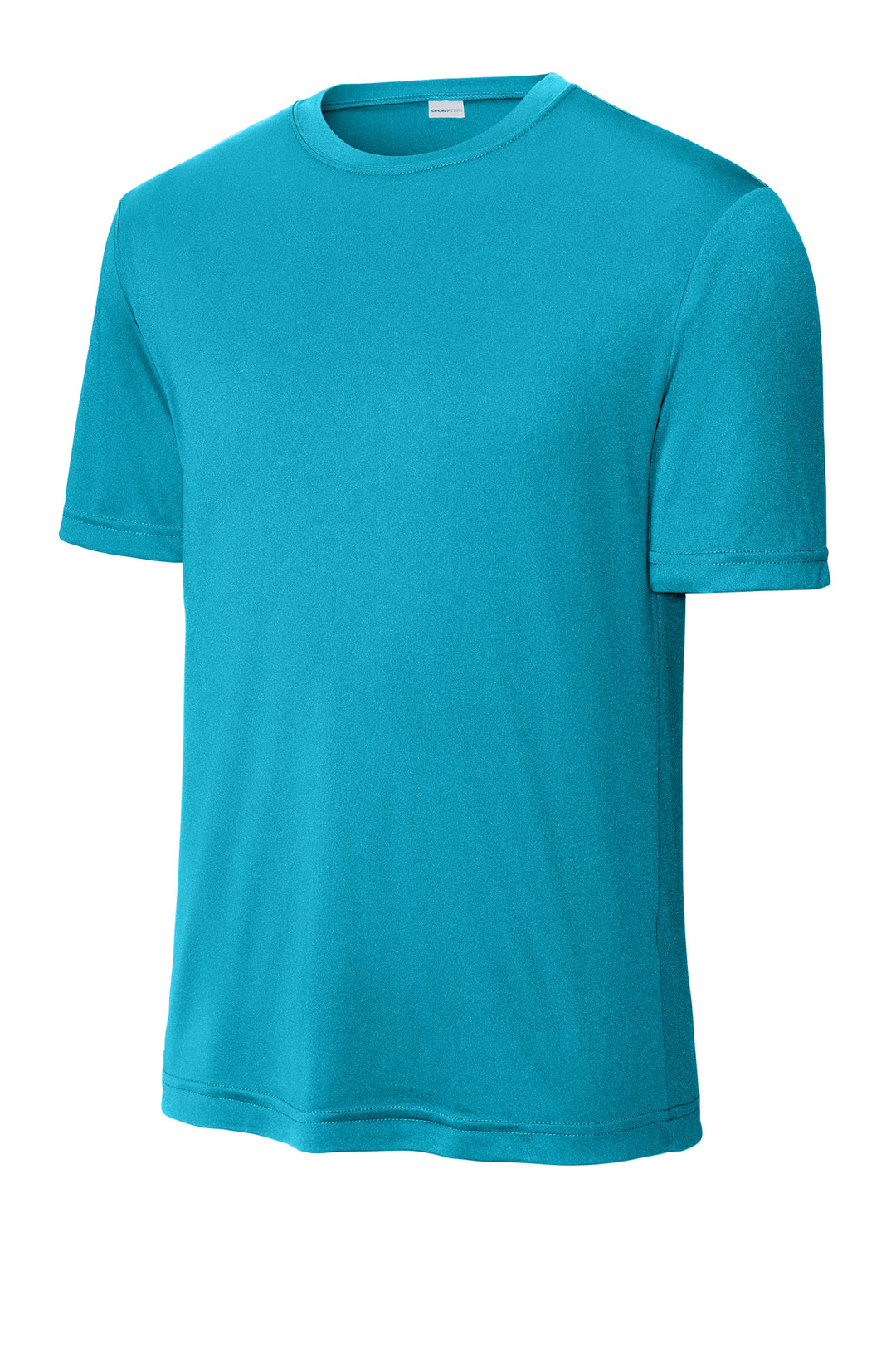 Front View of Atomic Blue Sport-Tek PosiCharge Competitor Tee. ST350