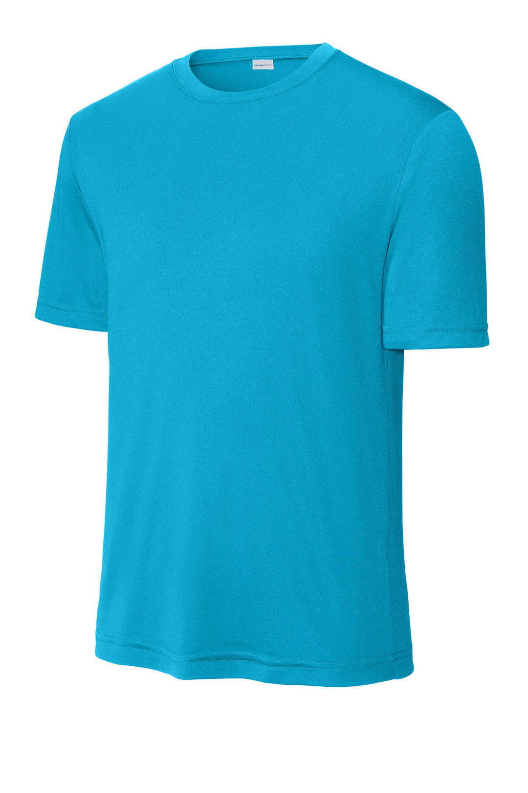 Front View of Atomic Blue Sport-Tek PosiCharge Competitor Tee. ST350
