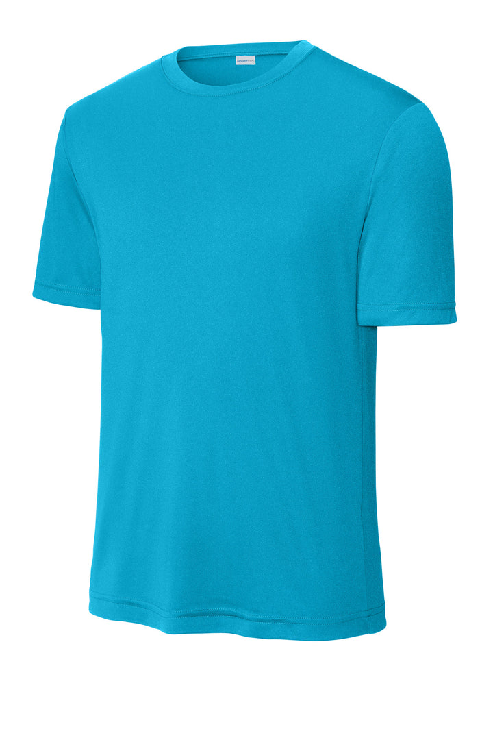 Front View of Atomic Blue Sport-Tek PosiCharge Competitor Tee. ST350