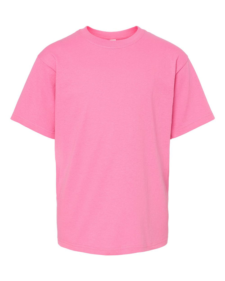 Front View of Azalea Youth Gold Soft Touch T-Shirt - 4850