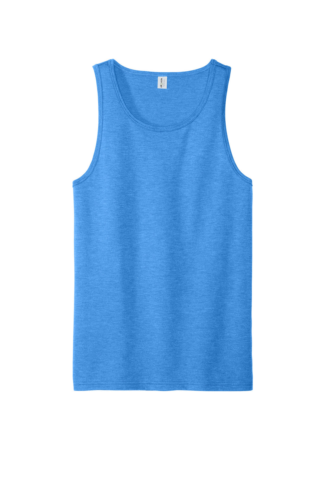 Front View of AzureBlue Allmade Unisex Tri-Blend Tank AL2019