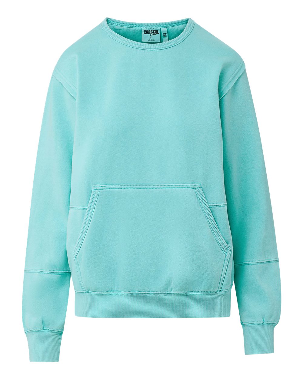 Front View of Barbados Blue Women's Coastal Color™ Sweatshirt - W25167