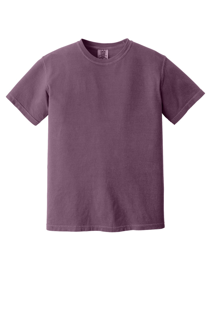 Front View of Berry COMFORT COLORS Heavyweight Ring Spun Tee. 1717