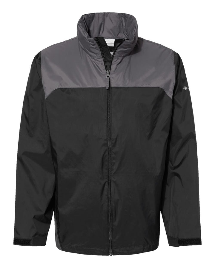 Front View of Black/ City Grey Glennaker Lake™ II Rain Jacket - 212476