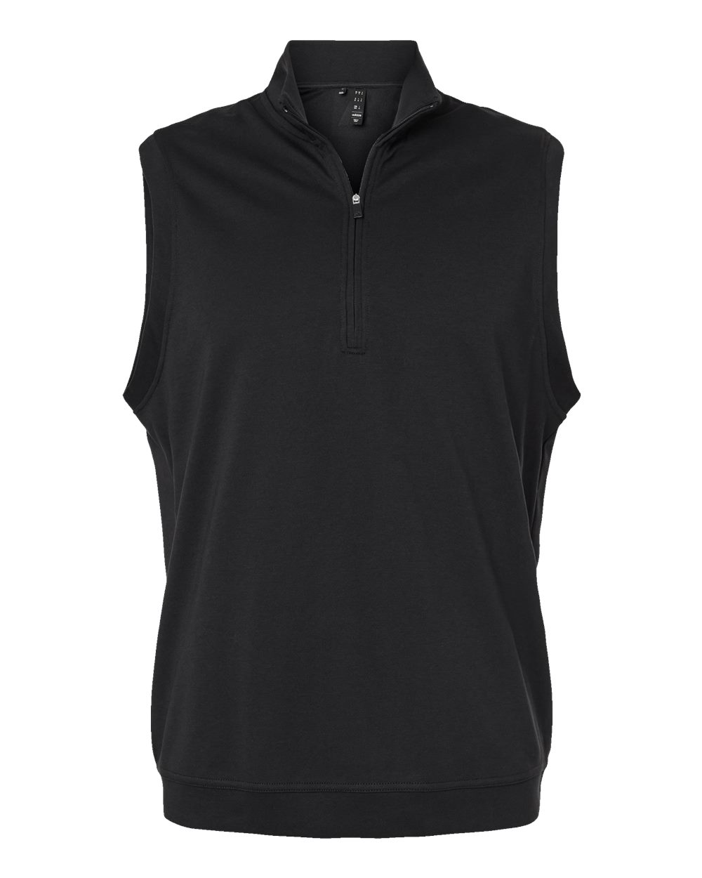Front View of Black Club Vest - A599