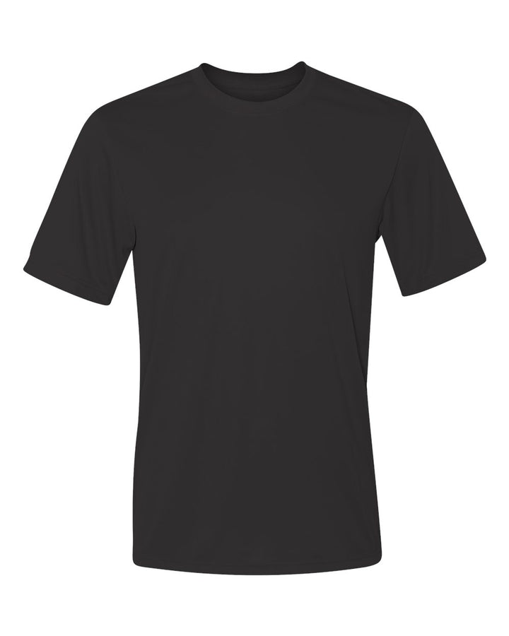 Front View of Black Cool DRI® Performance T-Shirt - 4820