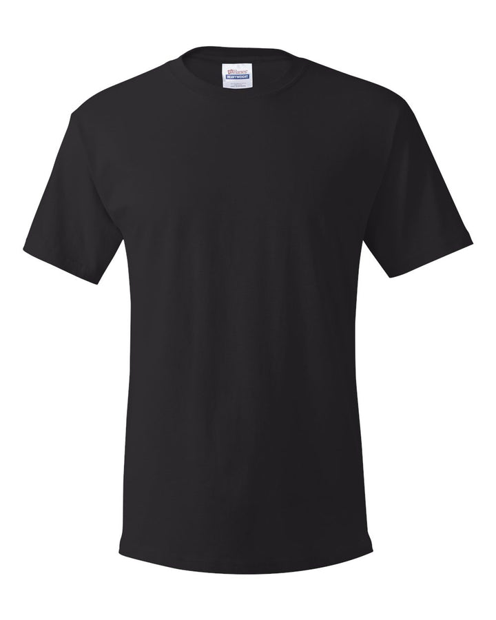 Front View of Black Essential-T T-Shirt - 5280