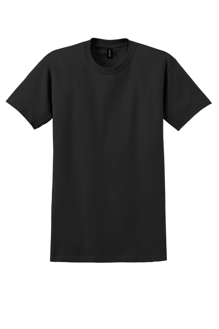 Front View of Black Gildan - Ultra Cotton 100% US Cotton T-Shirt. 2000