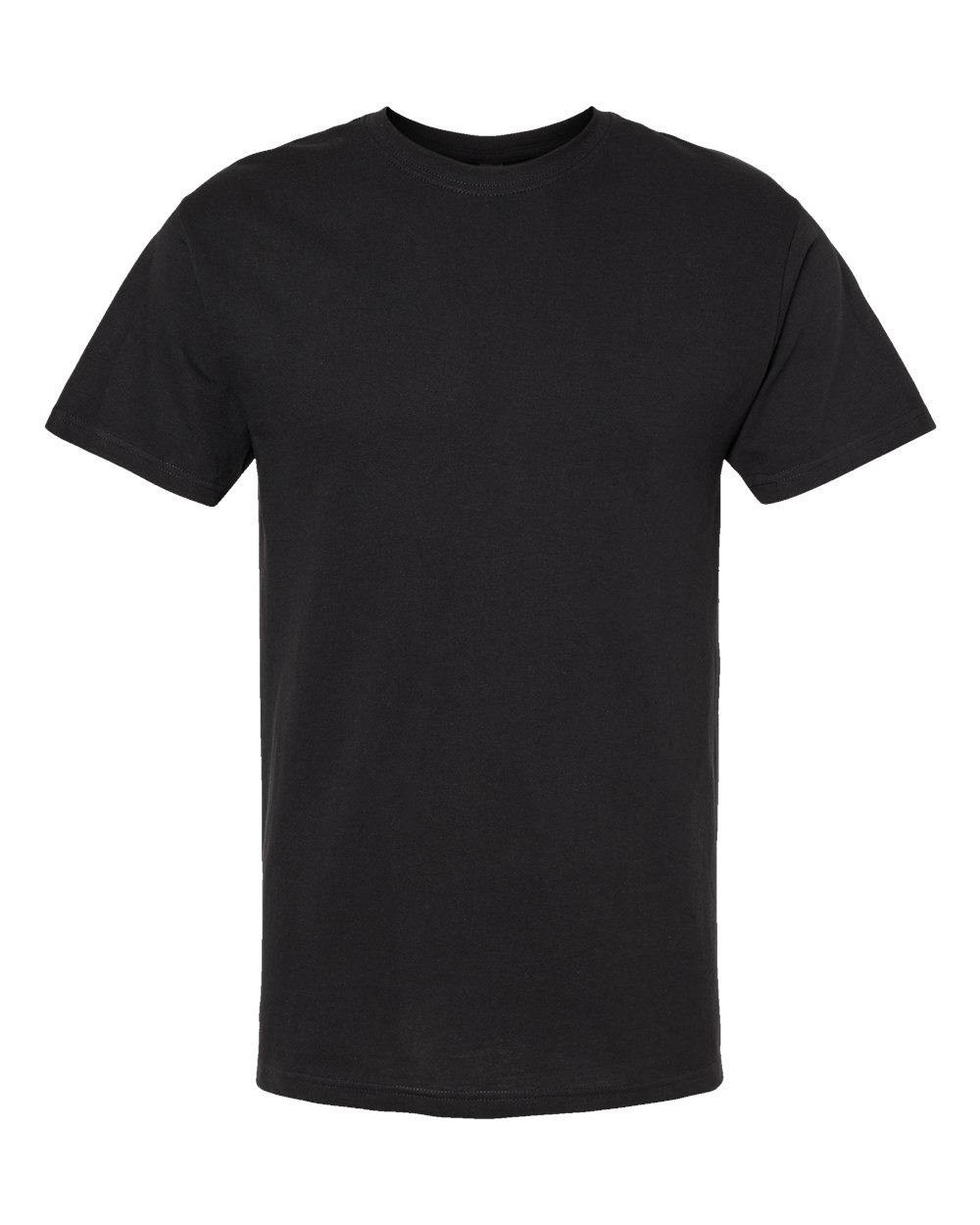 Front View of Black Gold Soft Touch T-Shirt - 4800