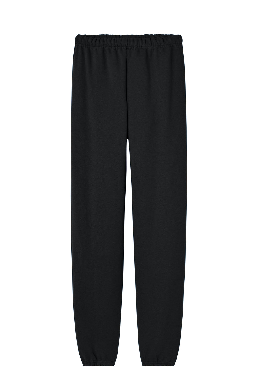 Front View of Black Jerzees - NuBlend Sweatpant. 973M