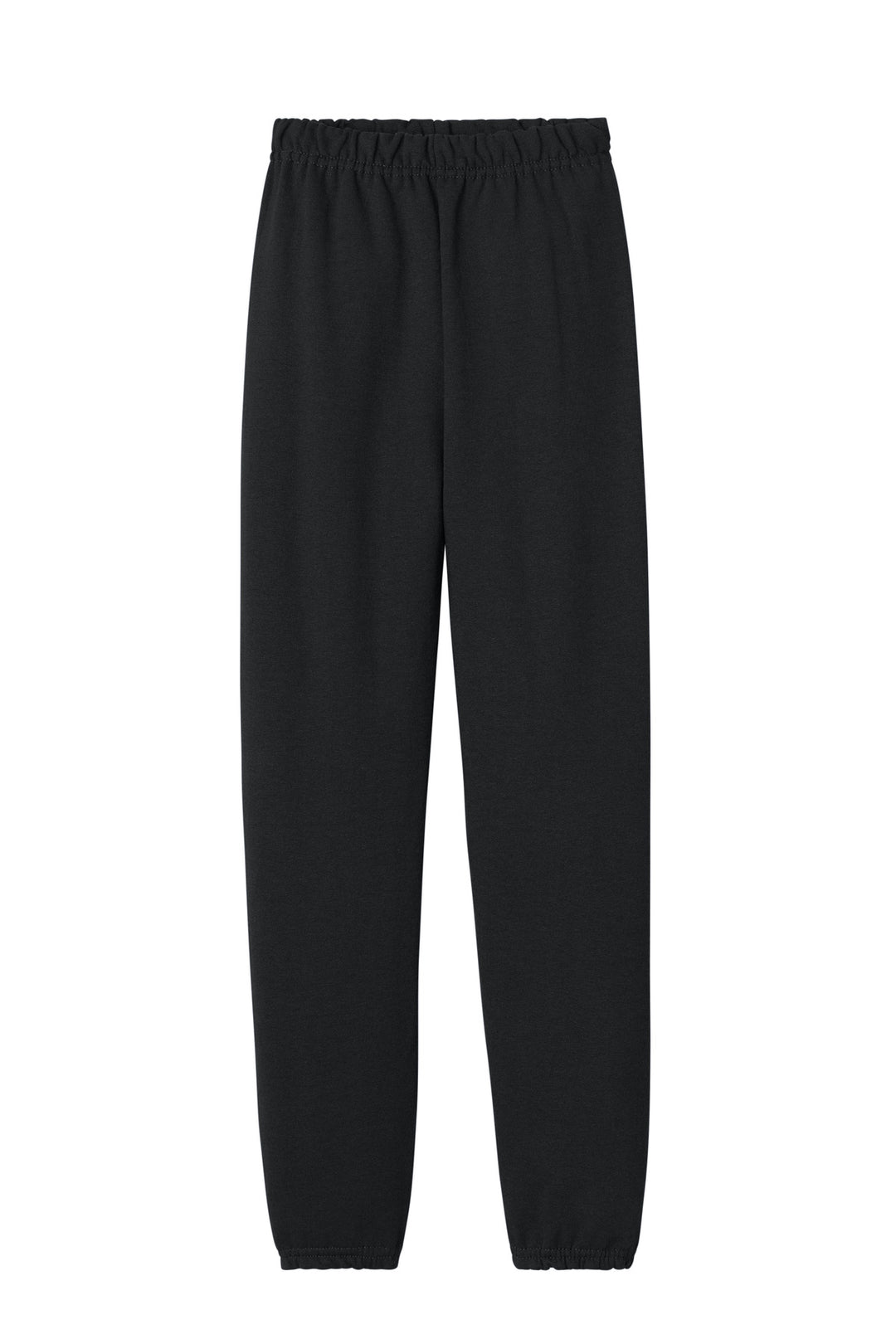 Front View of Black Jerzees Youth NuBlend Sweatpant 973B