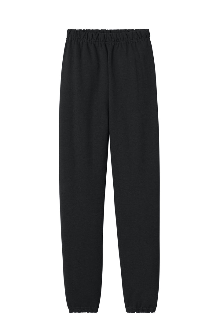 Front View of Black Jerzees Youth NuBlend Sweatpant 973B
