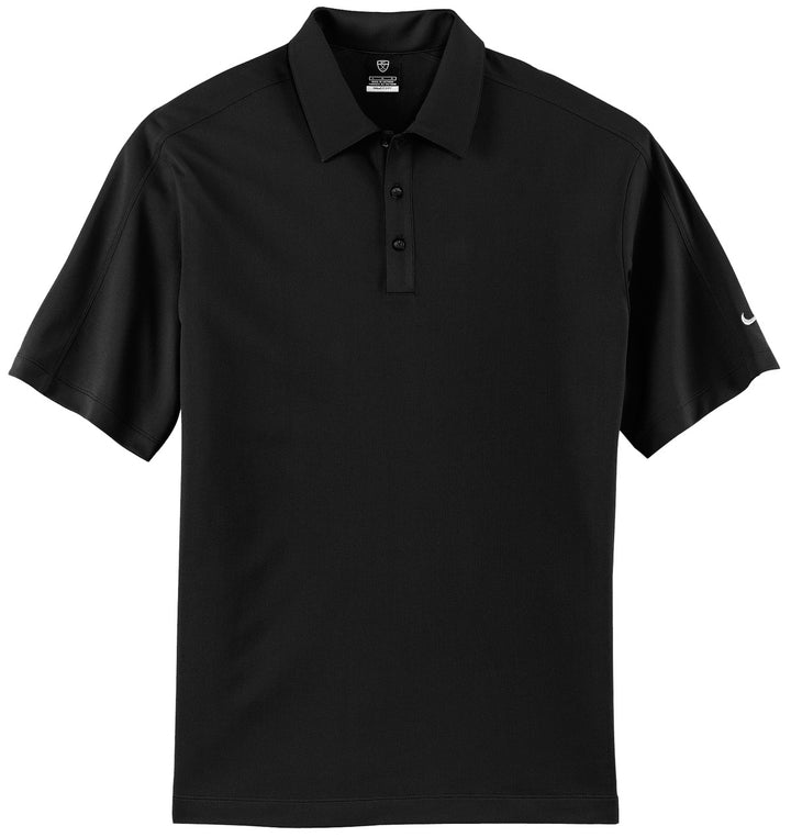 Front View of Black Nike Tech Sport Dri-FIT Polo. 266998