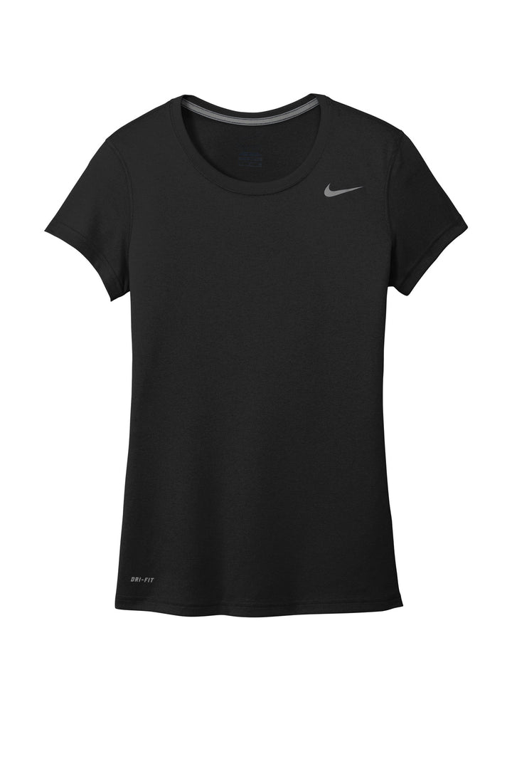 Front View of Black Nike Women's Team rLegend Tee DV7312