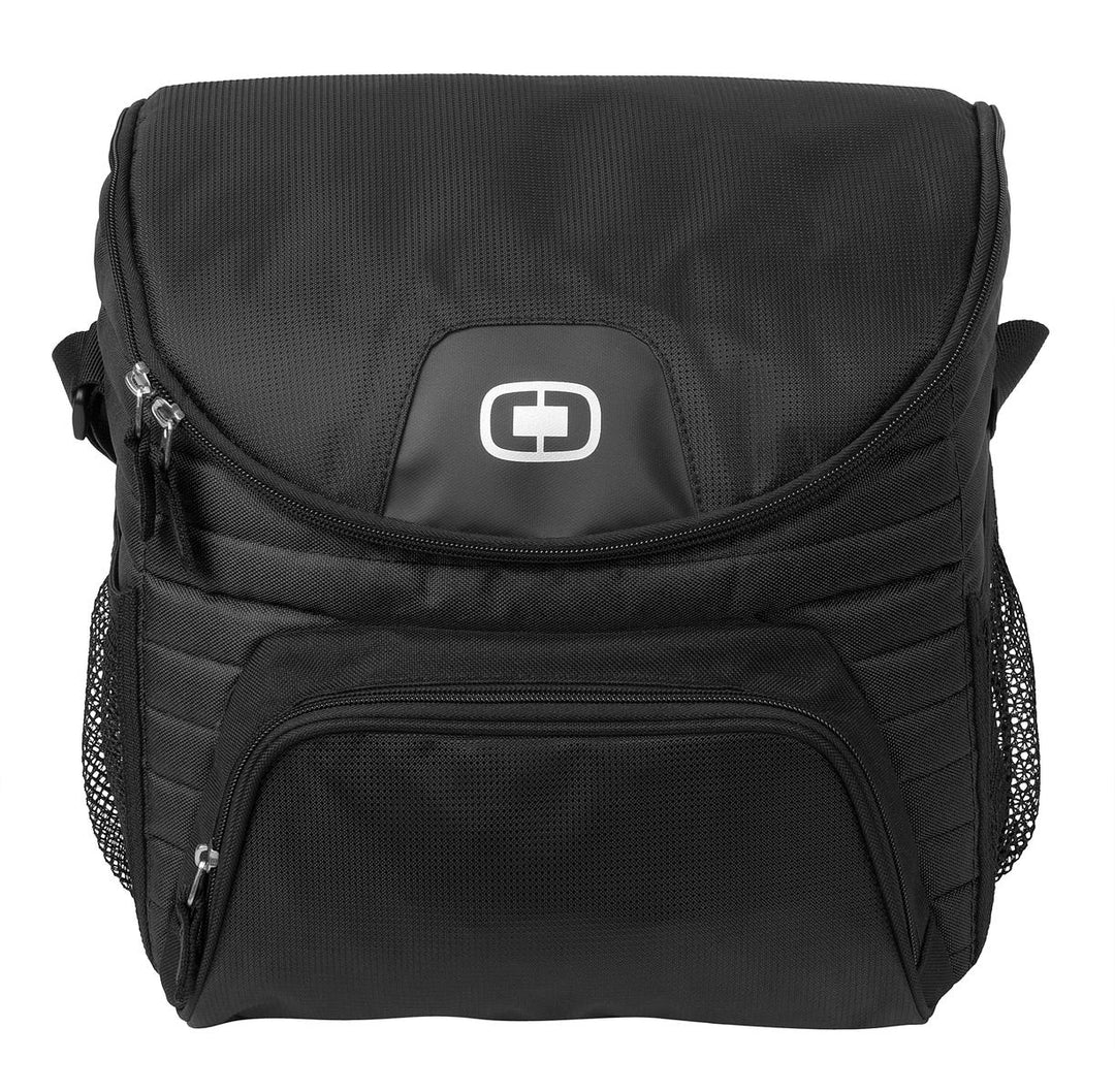 Front View of Black OGIO - Chill 18-24 Can Cooler. 408113