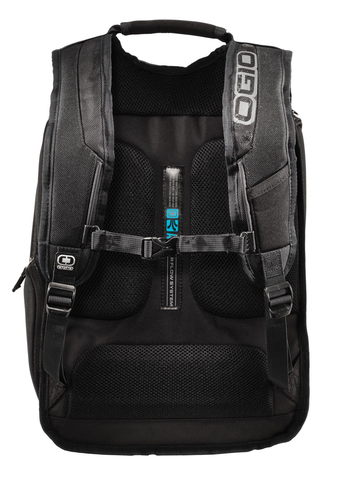 Front View of Black OGIO - Epic Pack. 108090