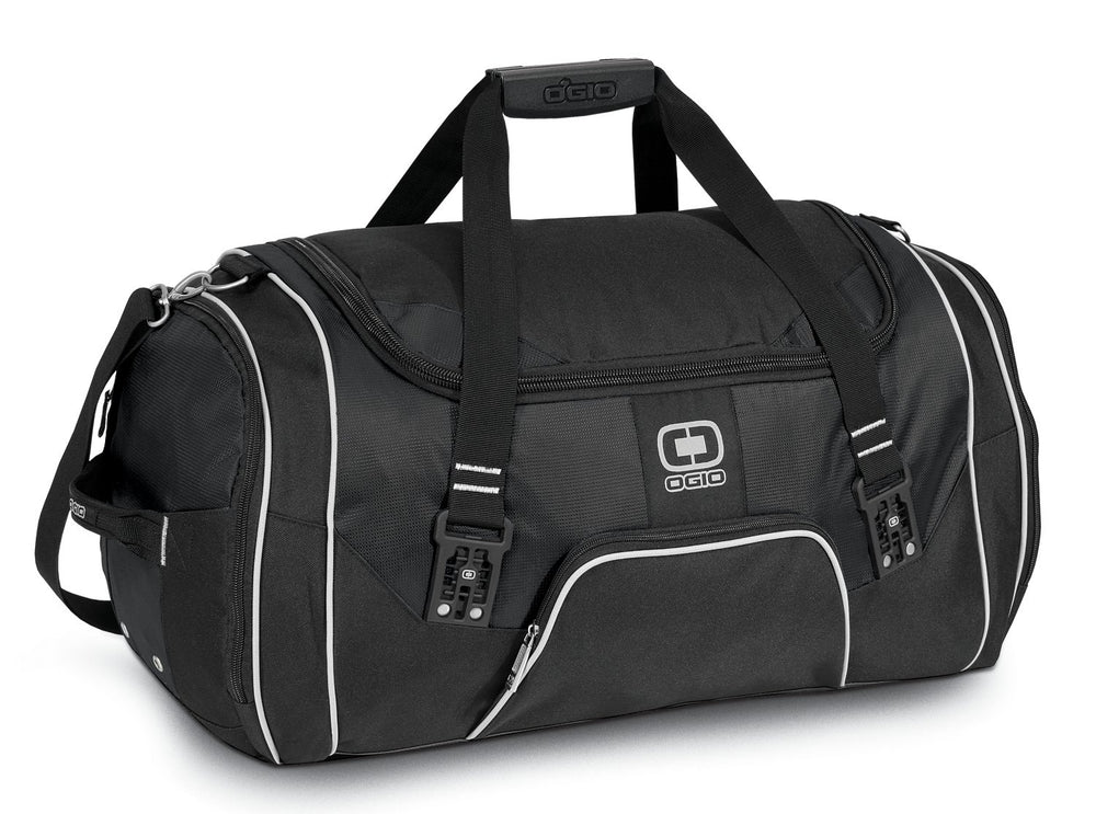 Front View of Black OGIO - Rage Duffel. 108089