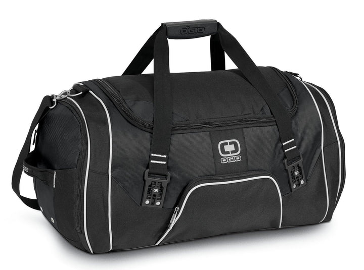 Front View of Black OGIO - Rage Duffel. 108089