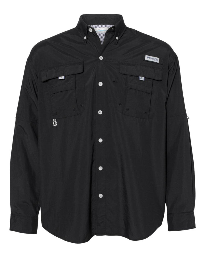 Front View of Black PFG Bahama™ II Shirt - 212463