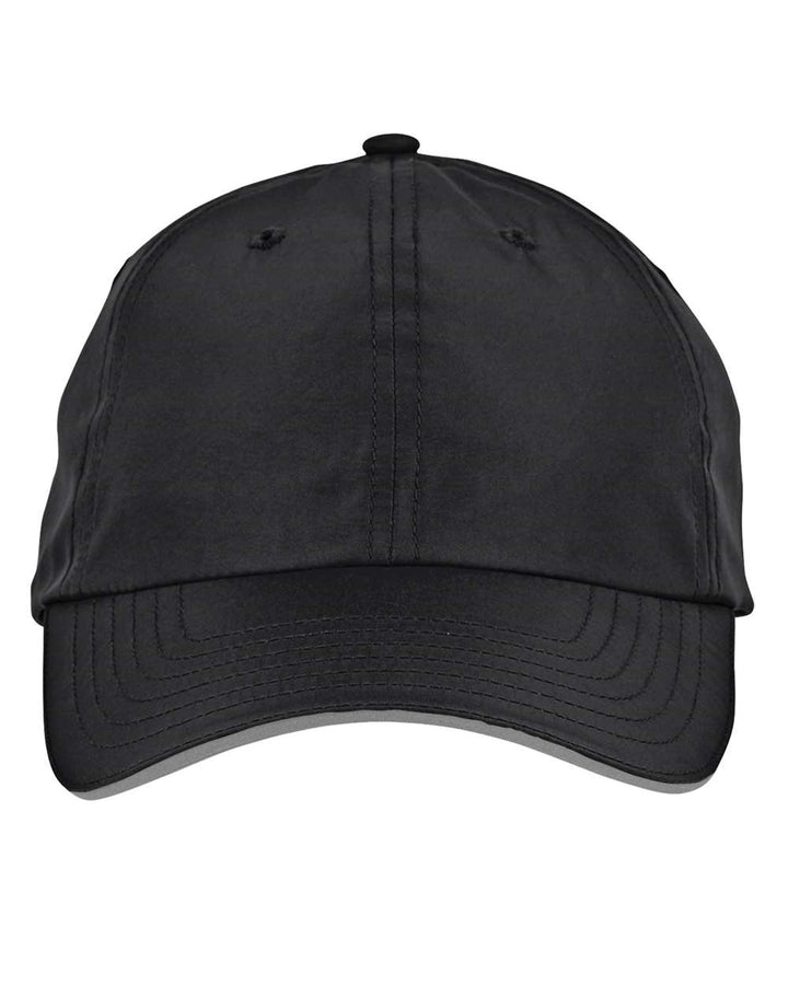 Front View of Black Pitch Performance Cap - CE001