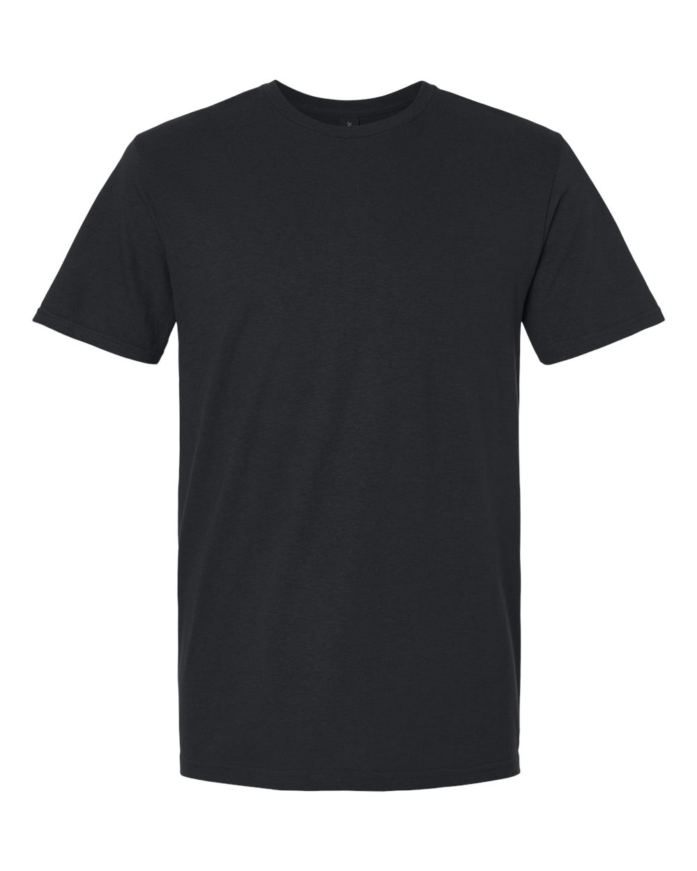 Front View of Black Softstyle® T-Shirt - 64000