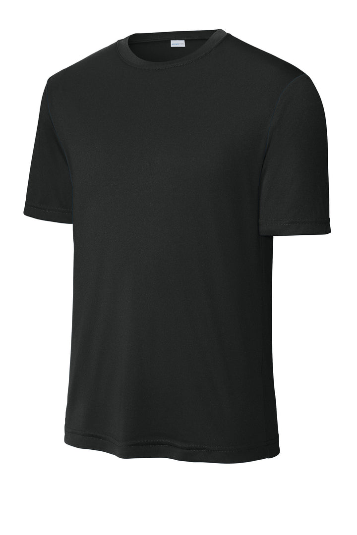 Front View of Black Sport-Tek PosiCharge Competitor Tee. ST350