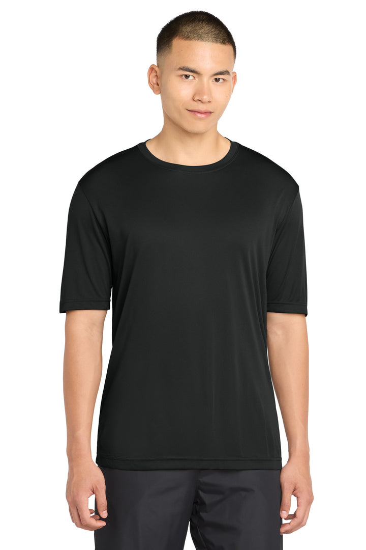 Front View of Black Sport-Tek PosiCharge Competitor Tee. ST350