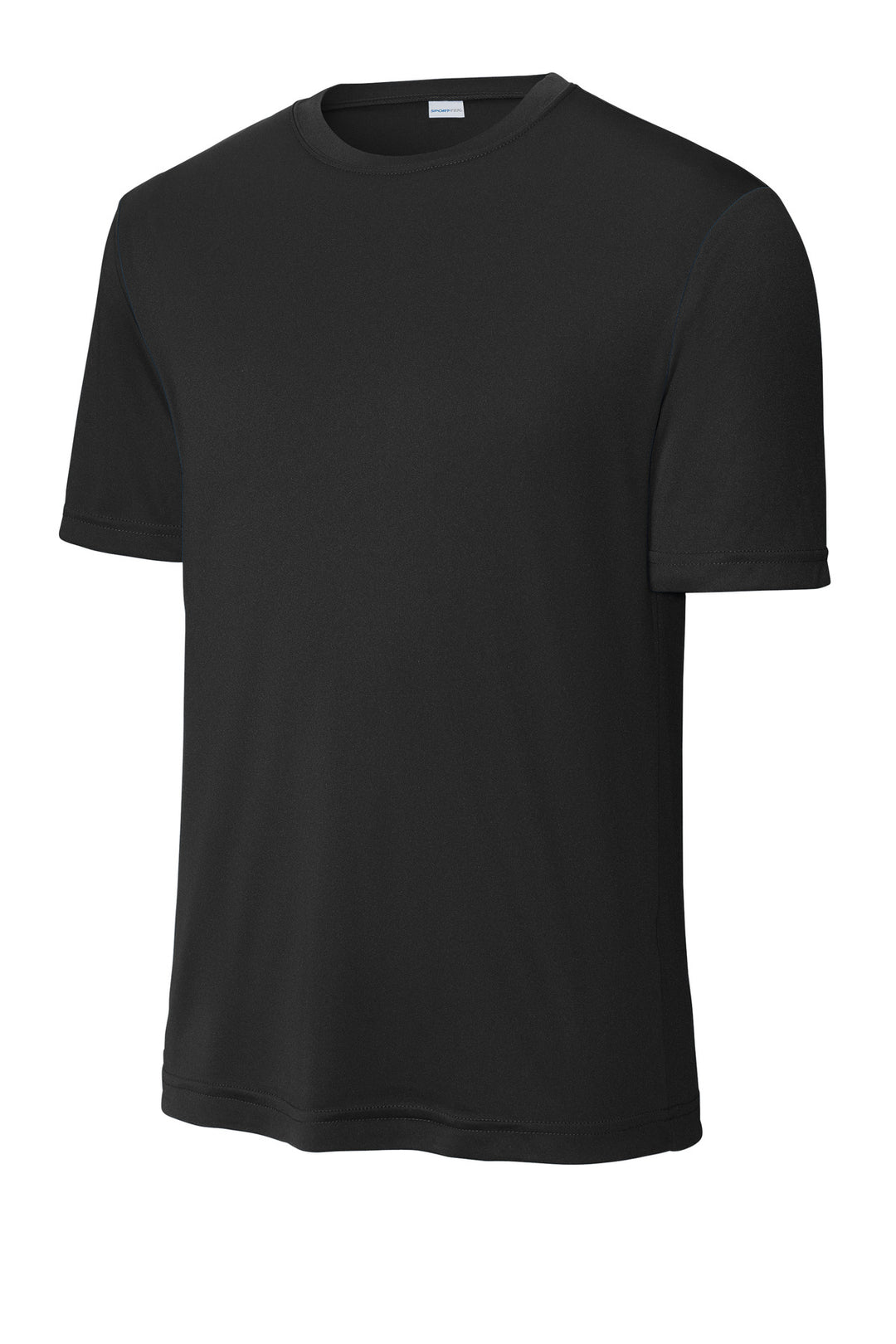 Front View of Black Sport-Tek PosiCharge Competitor Tee. ST350