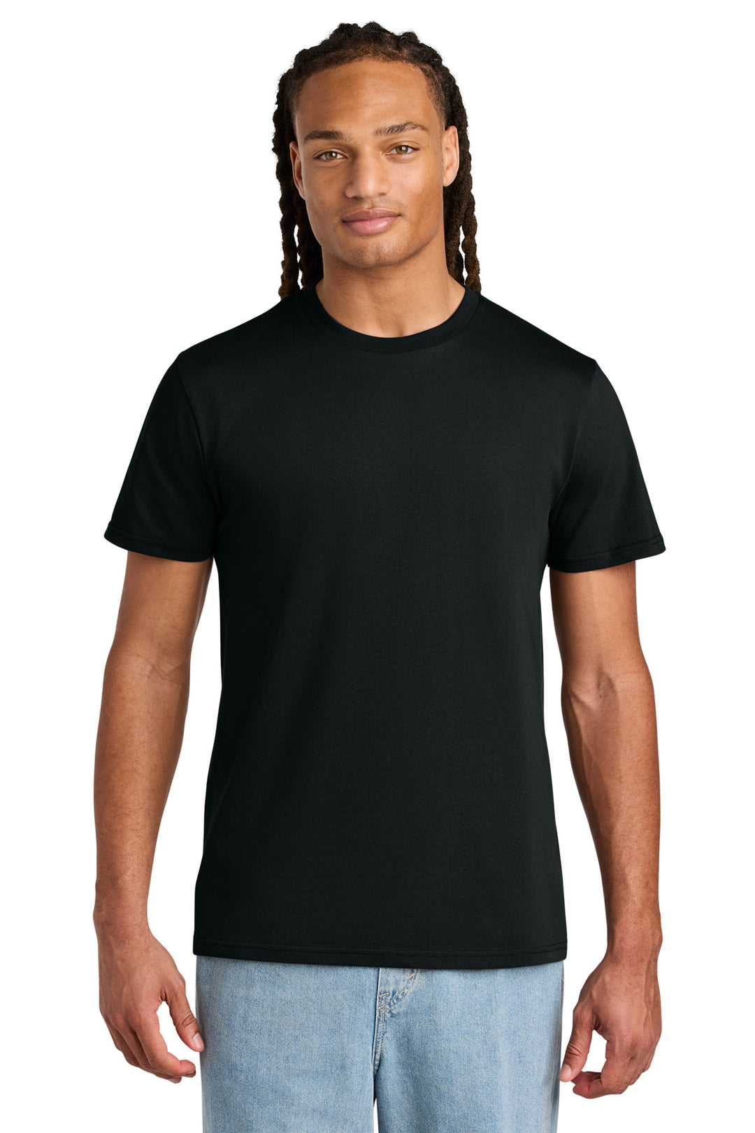 Front View of Black Stanley/Stella Unisex Rocker Tee SXU016