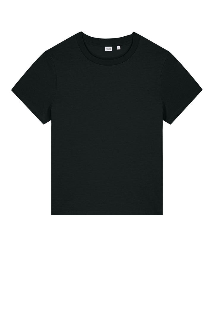Front View of Black Stanley/Stella Women's Stella Muser Tee SXW002