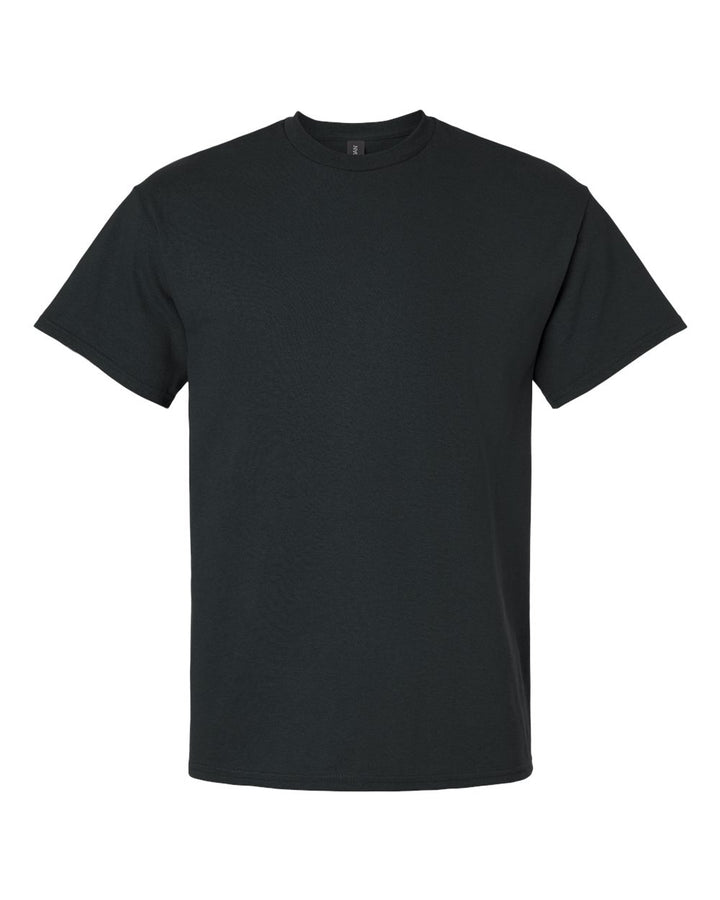 Front View of Black Ultra Cotton® T-Shirt - 2000