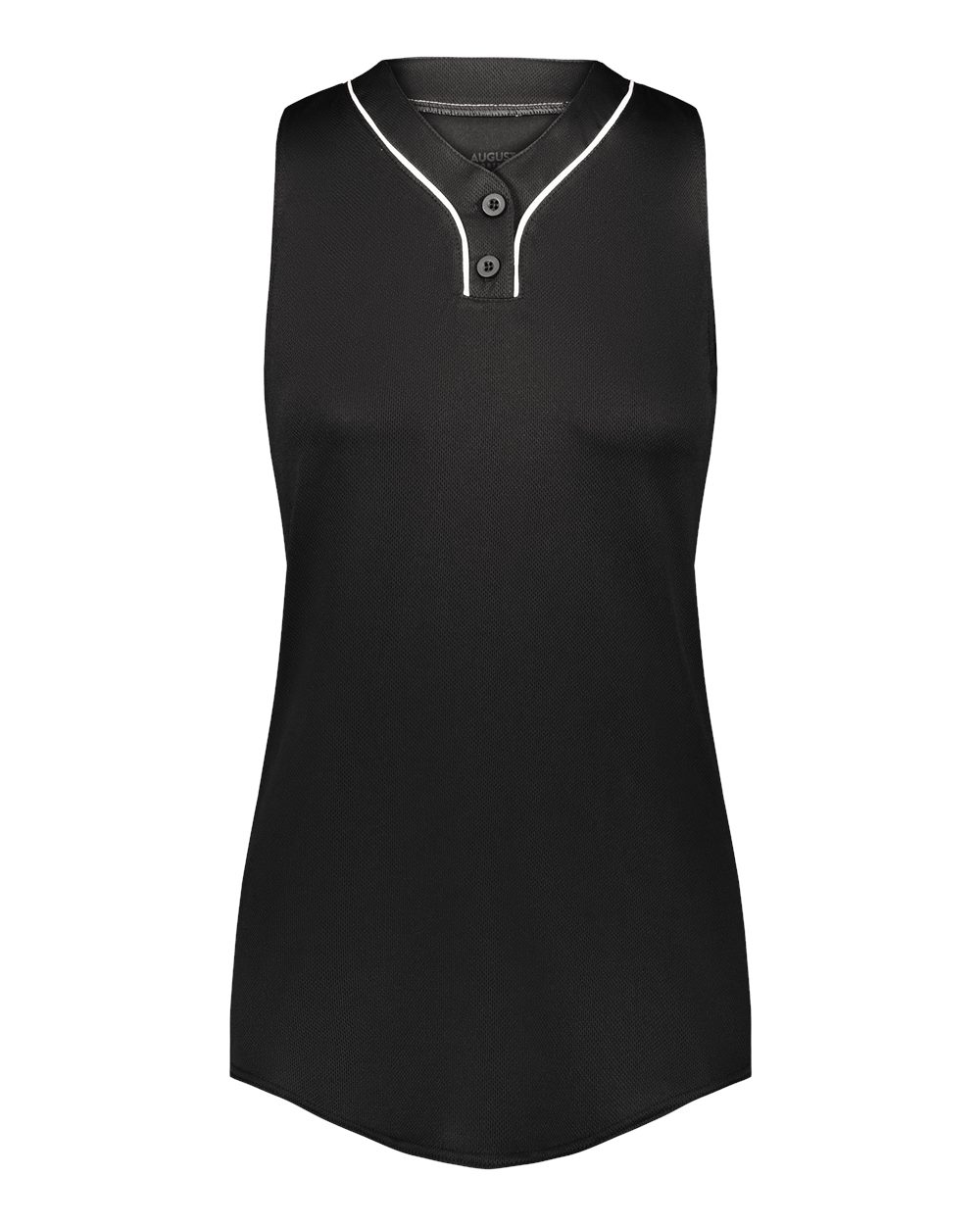 Front View of Black/ White Women's Cutter Jersey - 6913