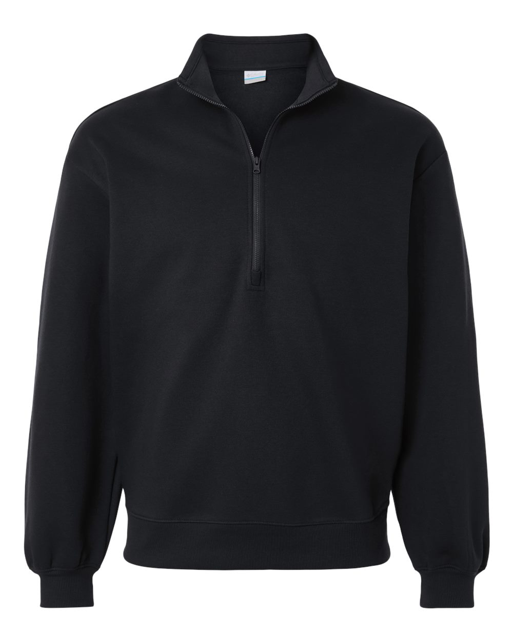 Front View of Black Women's Aldermore Half-Zip Pullover - 216515