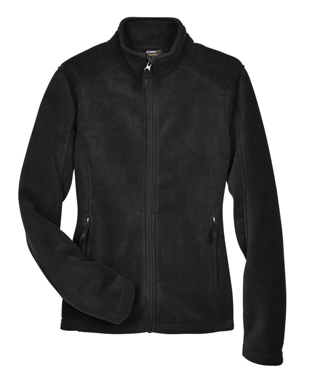 Front View of Black Women's Journey Fleece Jacket - 78190