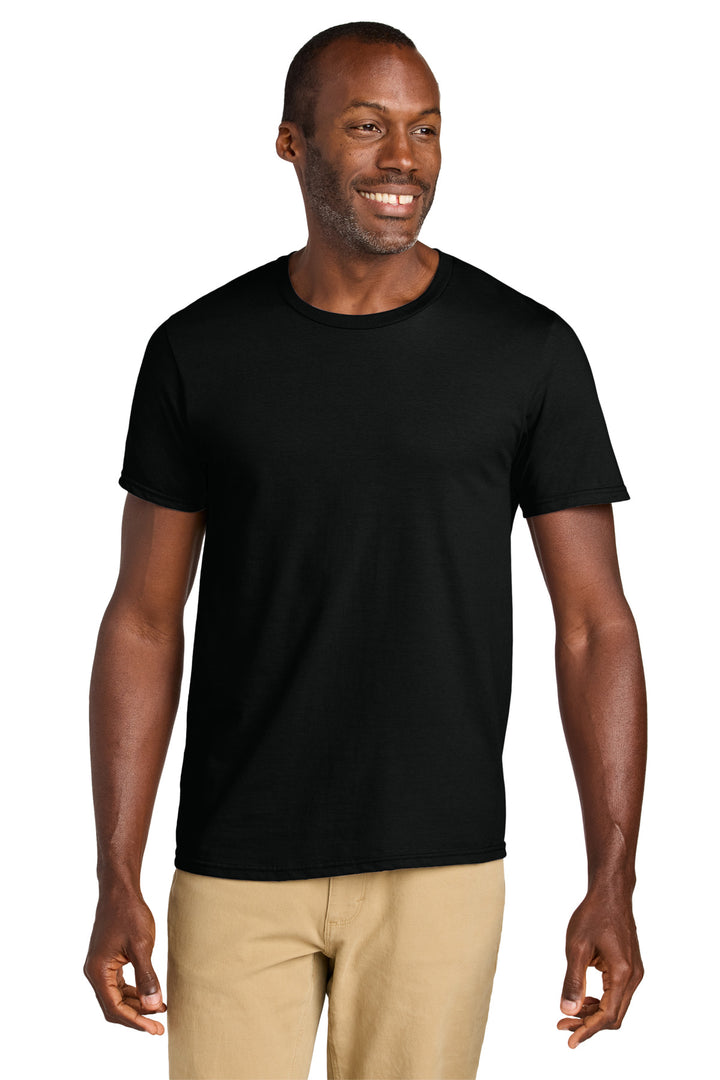 Front View of BlackInk Jerzees Classics Unisex Cotton T-Shirt 363M