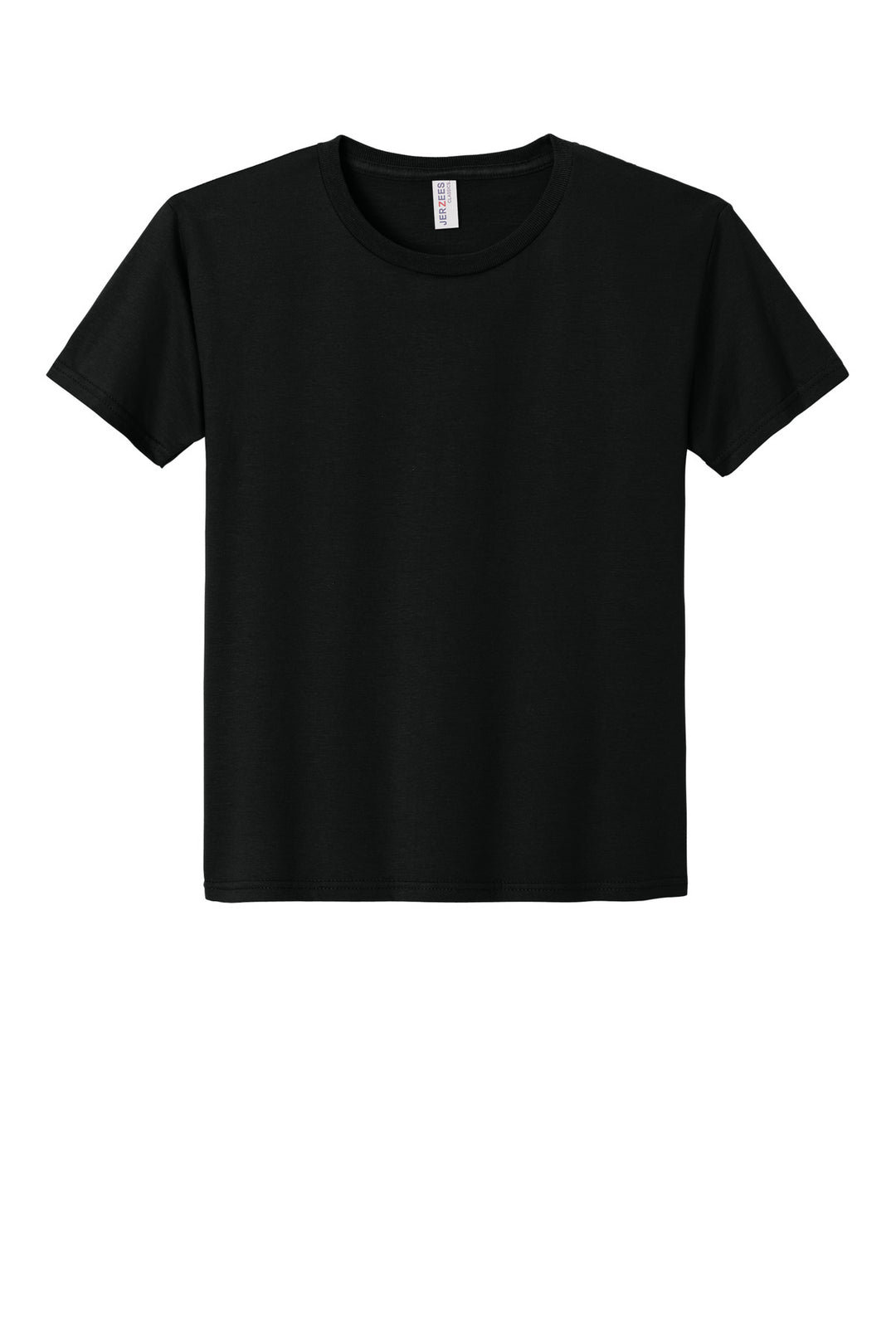 Front View of BlackInk Jerzees Classics Youth Cotton T-Shirt 363Y