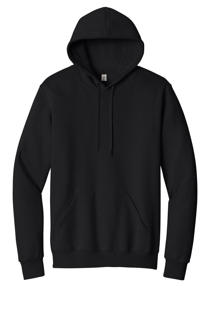 Front View of BlackInk Jerzees Eco Premium Blend Pullover Hooded Sweatshirt 700M