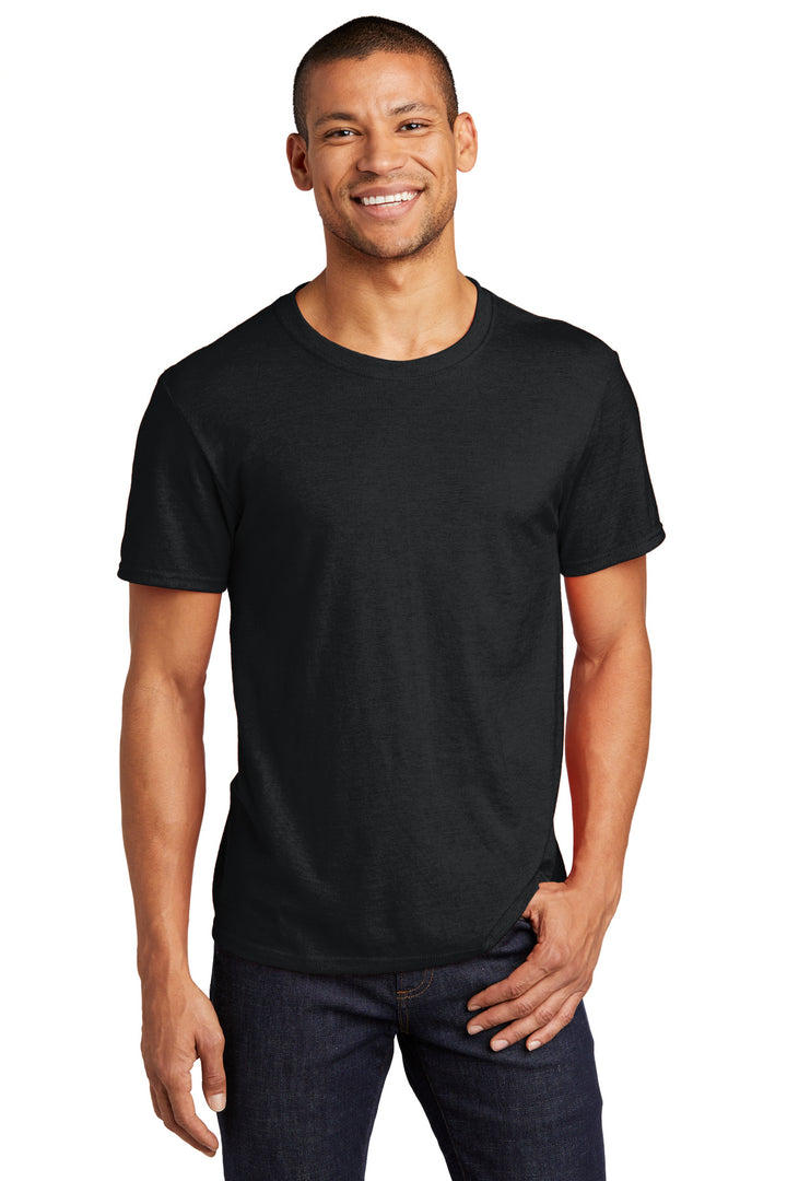 Front View of BlackInk Jerzees Premium Blend Ring Spun T-Shirt 560M