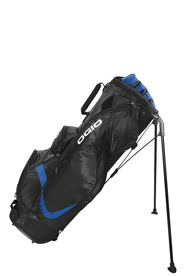 Front View of Black/Royal OGIO Vision 2.0 Golf Bag 425044