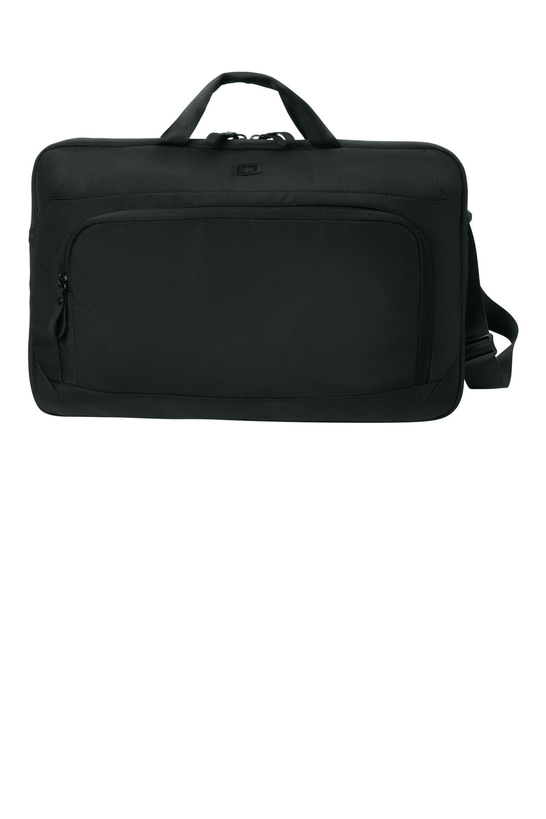 Front View of Blacktop OGIO Slim Brief 93023
