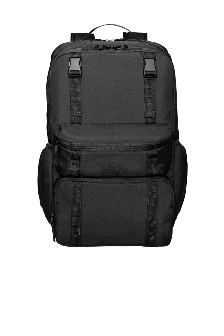 Front View of Blacktop OGIO Utilitarian Modular Pack 91018