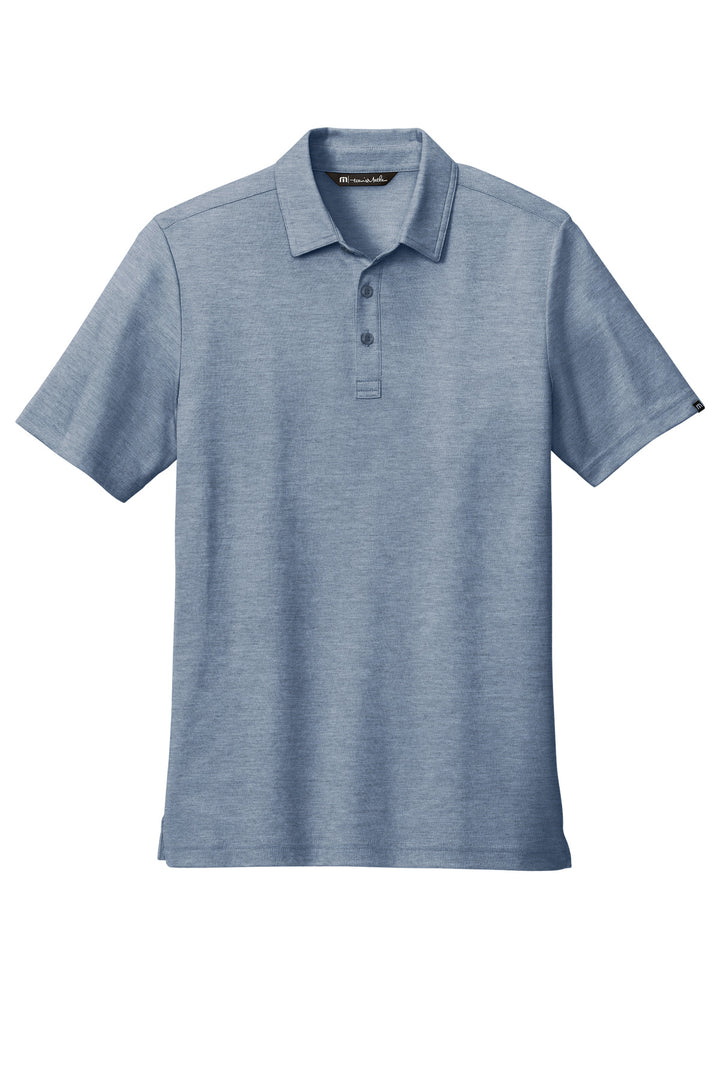 Front View of BlNightsHt TravisMathew Oceanside Heather Polo. TM1MU412