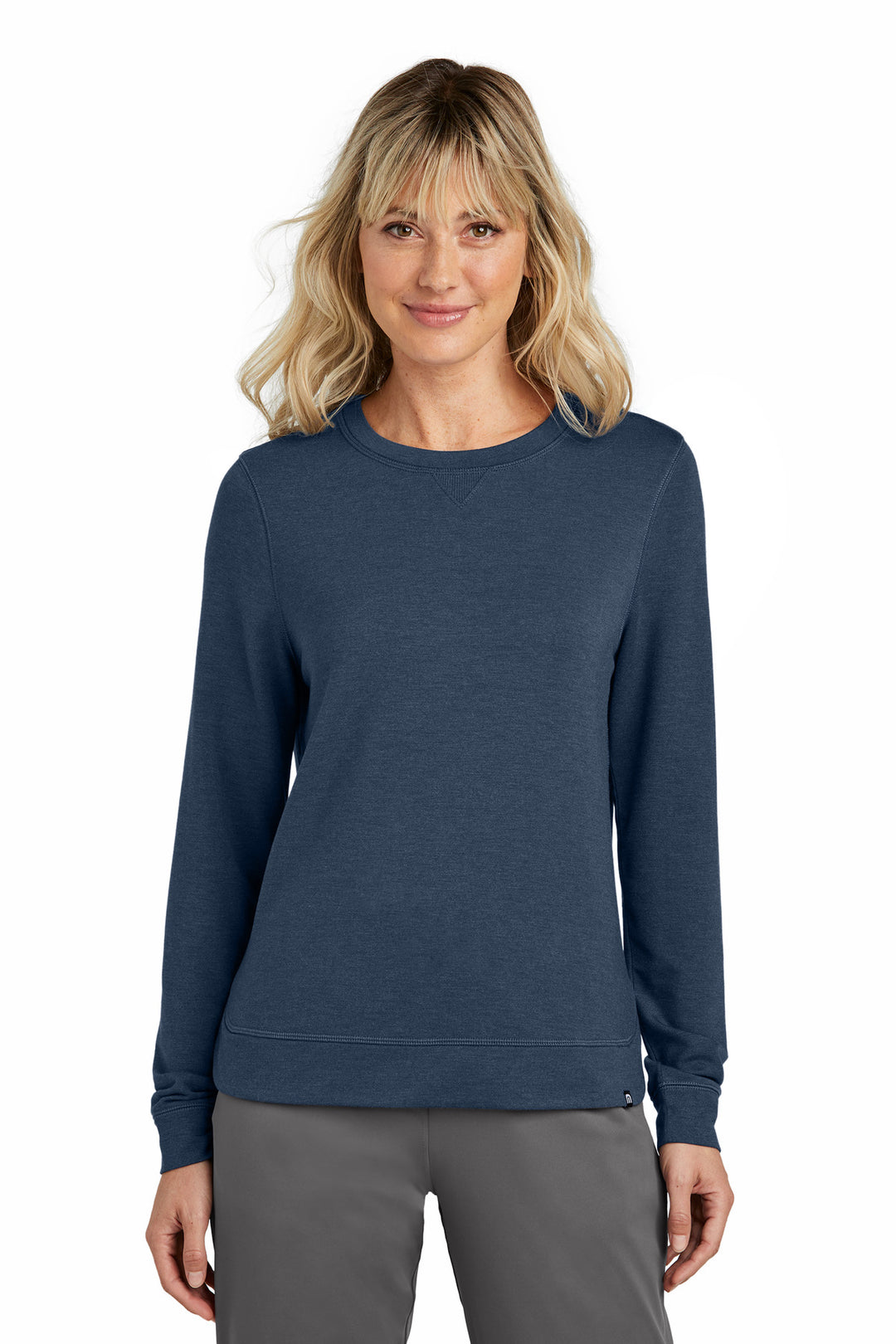 Front View of BlNightsHt TravisMathew Women's Long Weekend Crew TM1LD003