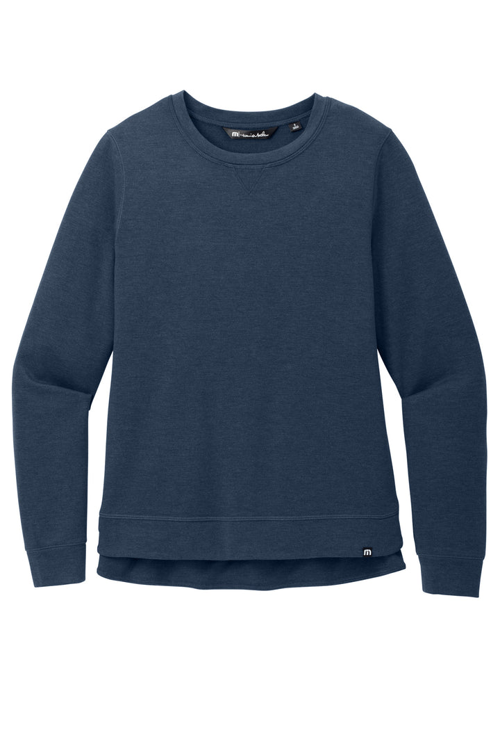 Front View of BlNightsHt TravisMathew Women's Long Weekend Crew TM1LD003