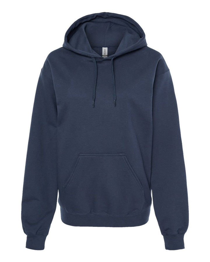 Front View of Blue Dusk Softstyle® Midweight Hooded Sweatshirt - SF500