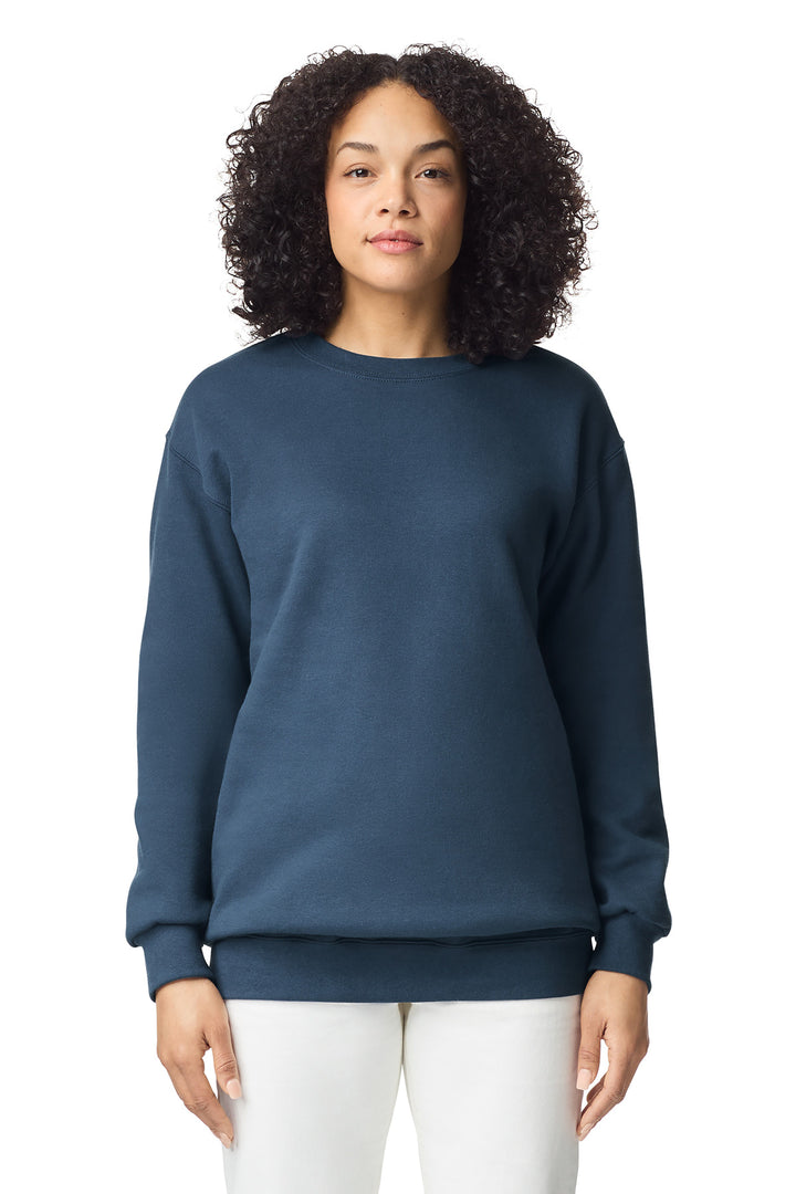 Front View of BlueDusk Gildan Hammer Maxweight Crewneck Sweatshirt 19000