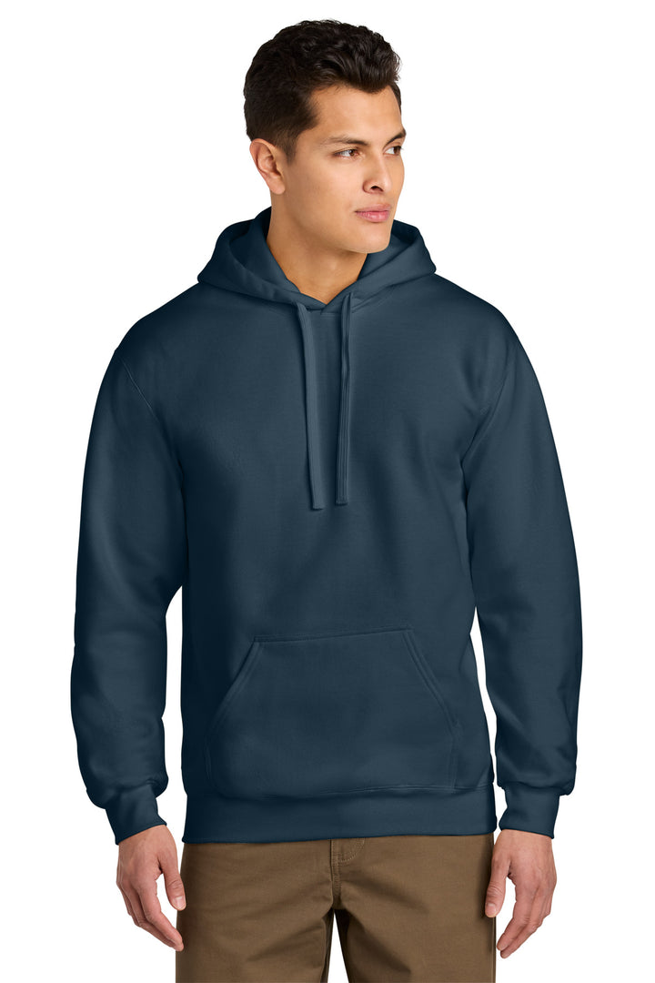 Front View of BlueDusk Gildan Hammer Maxweight Hooded Sweatshirt 19500