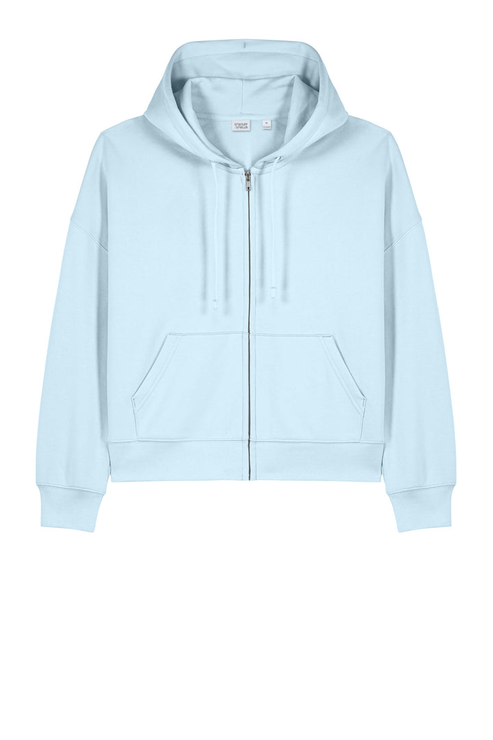 Front View of BlueIce Stanley/Stella Women's Stella Ida Full-Zip Hooded Sweatshirt SXW037
