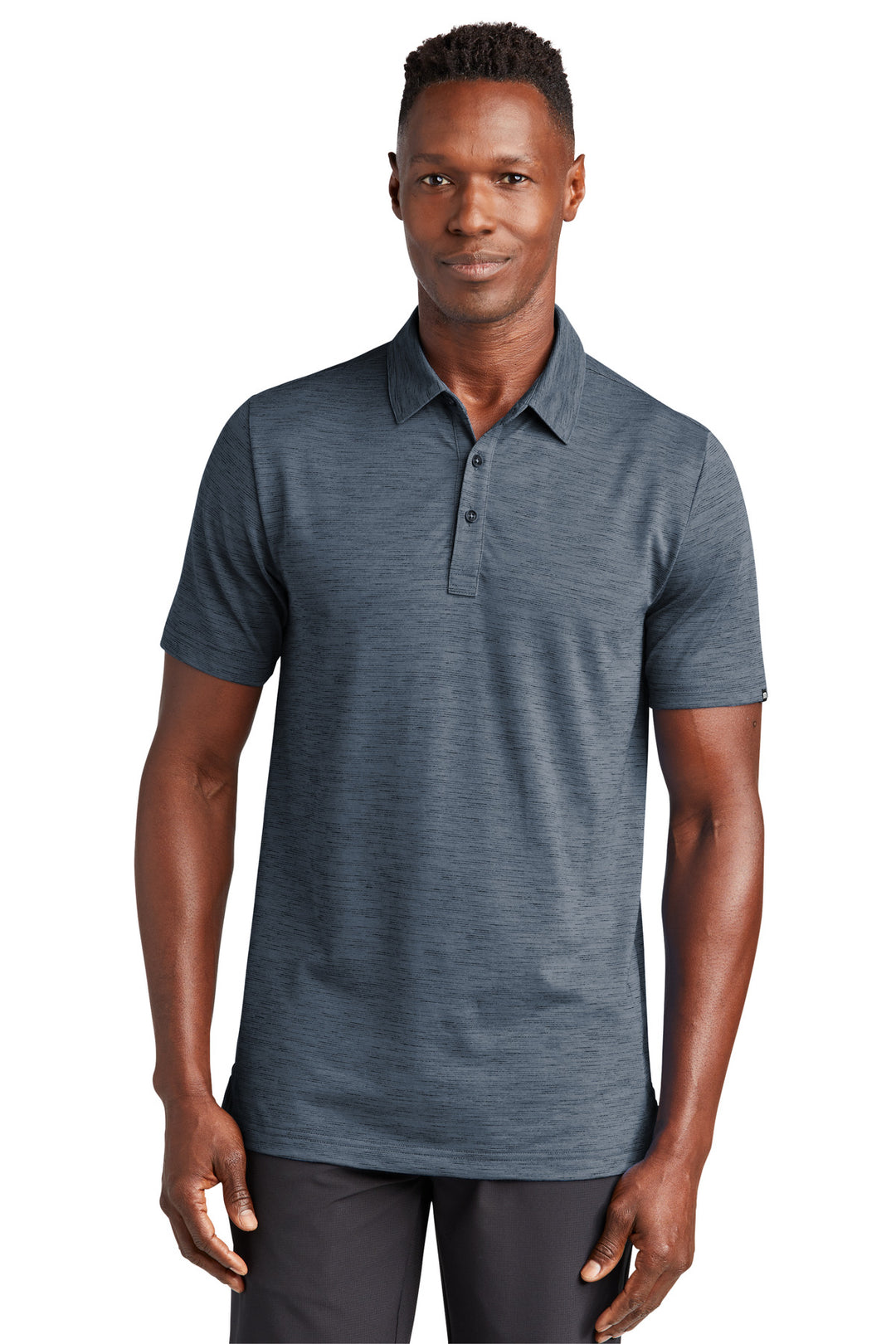 Front View of BlueNights TravisMathew Auckland Slub Polo TM1MW451